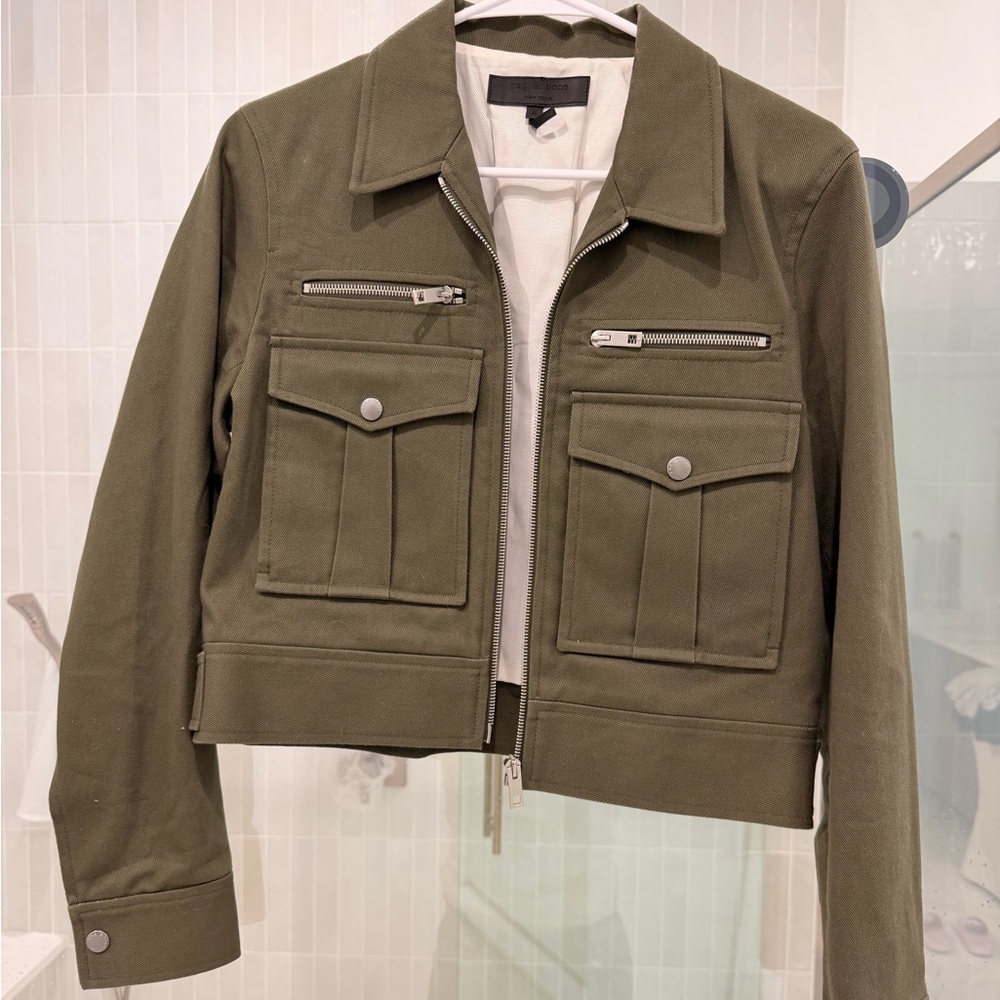 Rag & Bone Olive Green Utility Jacket
